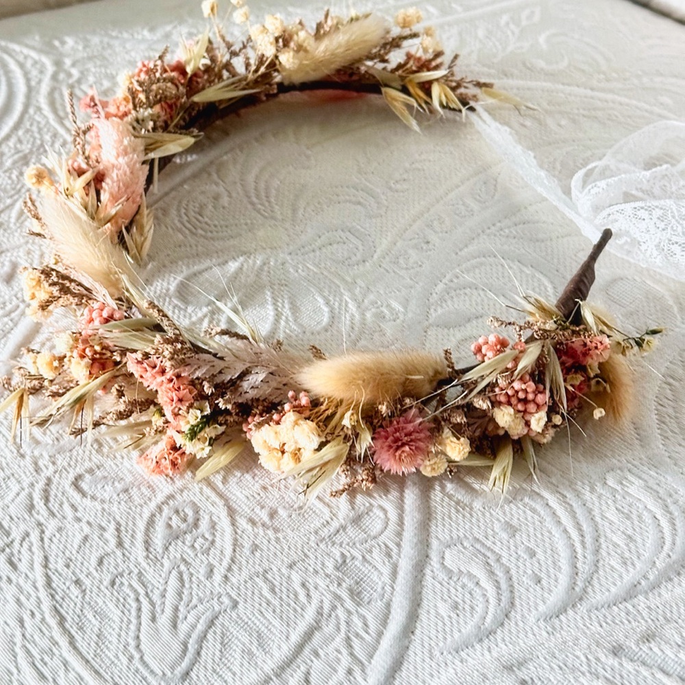 Girls Bohemian Flower Crown Adjustable